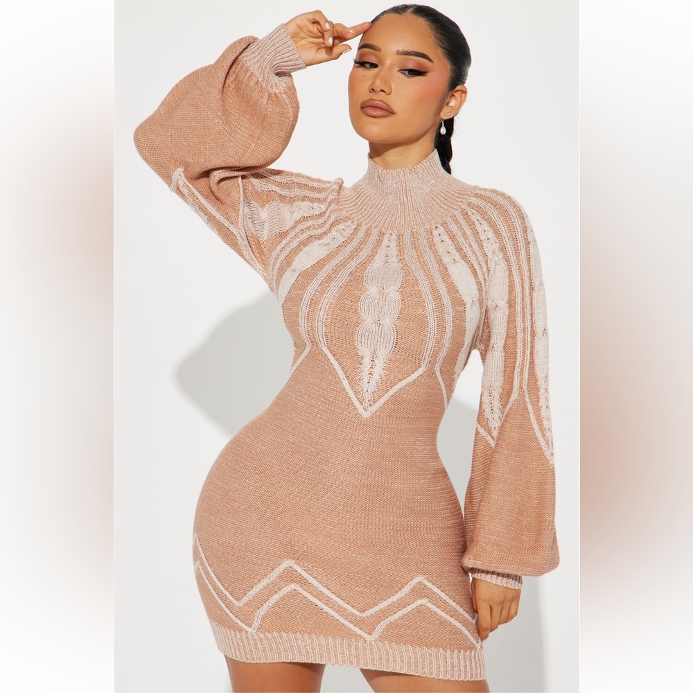 Mini sweater dress